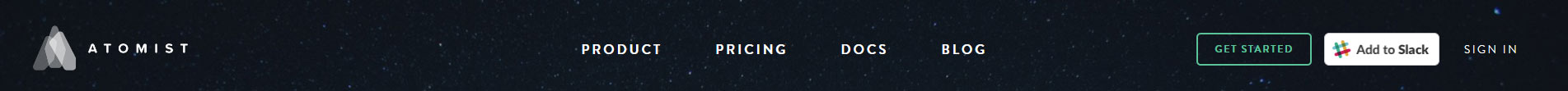 nav bar and header